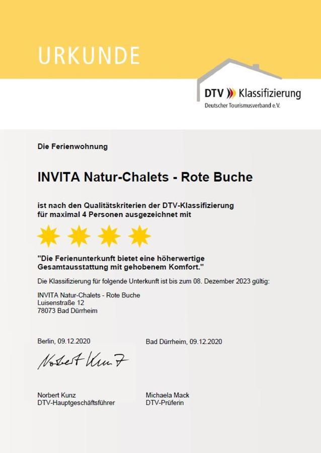 Invita Natur-Chalets - Familienurlaub Im Schwarzwald Бад-Дюрргайм Екстер'єр фото